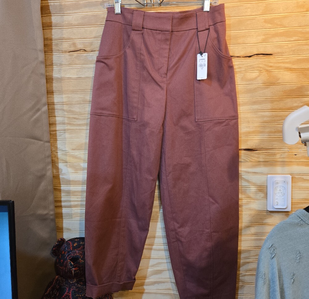 ExpressWomen's Mauve Utility Pants - Casual High-Rise Trousers & Top - Picture 6 of 7